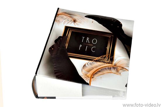 Foto albums 10x15cm 300 bildēm. B46300/2S Black Leaf 01